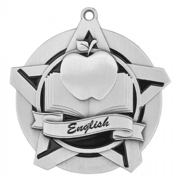 2 1/4" Super Star Series English Medal #3