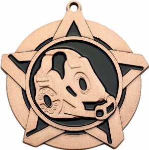2 1/4" Super Star Series Wrestling Award Medal #4