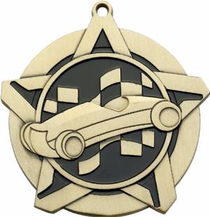 2 1/4" Super Star Series Pinewood Derby Award Medal #2