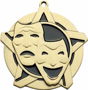 2 1/4" Super Star Series Drama Award Medal #2