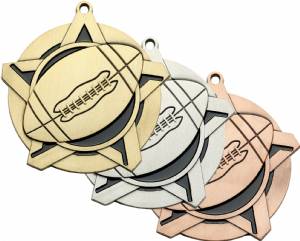 2 1/4" Super Star Series Football Award Medal