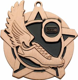 2 1/4" Super Star Series Track Award Medal #4