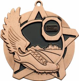 2 1/4" Super Star Series Cross Country Award Medal #4