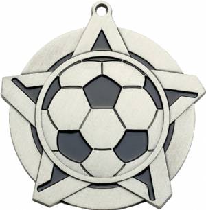 2 1/4" Super Star Series Soccer Award Medal #3