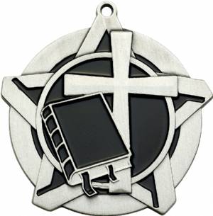 2 1/4" Super Star Series Religious Award Medal #3
