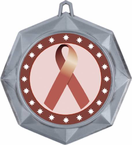 Brown Ribbon Awareness 3" Award Medal #3