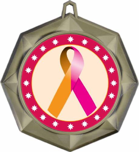 Orchid Orange Awareness 3" Award Medal #2