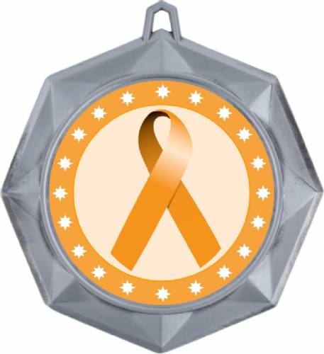 Orange Ribbon Awareness 3" Award Medal #3