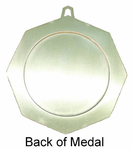 Peach Ribbon Awareness 3" Award Medal #5