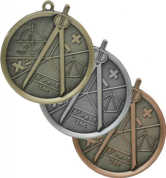 Math Mega Series Medal 2 1/4"