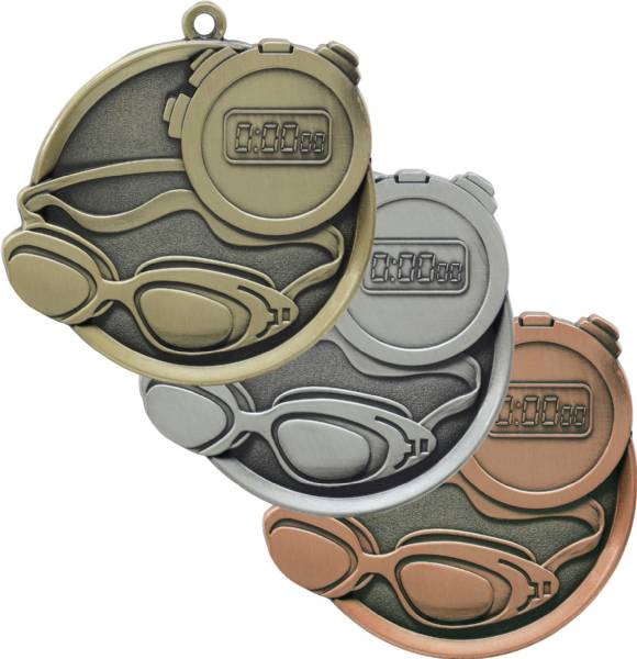 Swimming Mega Series Medal 2 1/4"