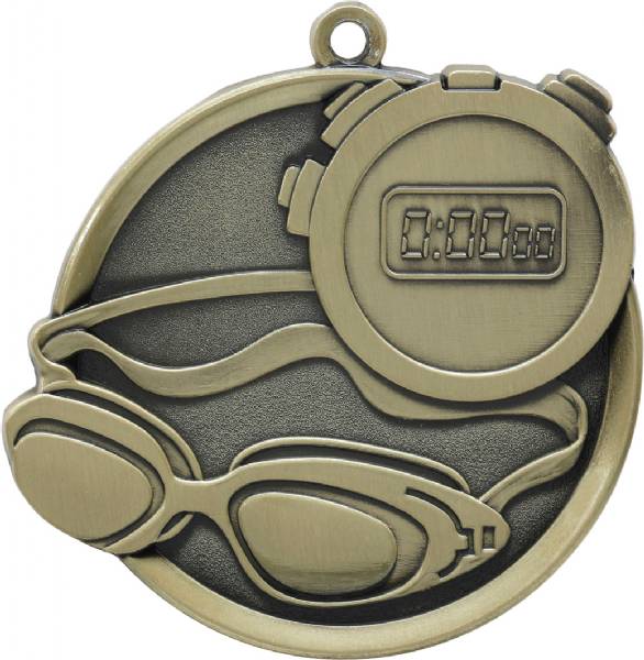 Swimming Mega Series Medal 2 1/4" #2