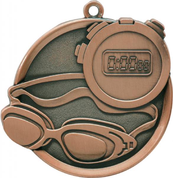 Swimming Mega Series Medal 2 1/4" #4