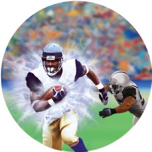 Football 3D Graphic 2" Insert