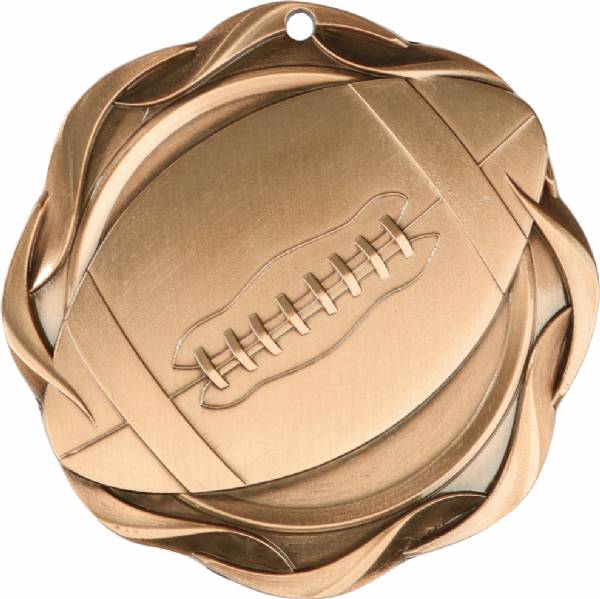 3" Football - Fusion Series Award Medal #4