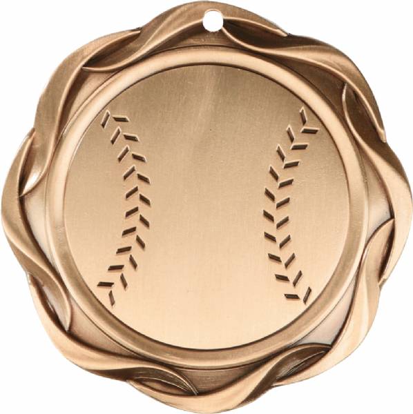 3" Baseball - Fusion Series Award Medal #4