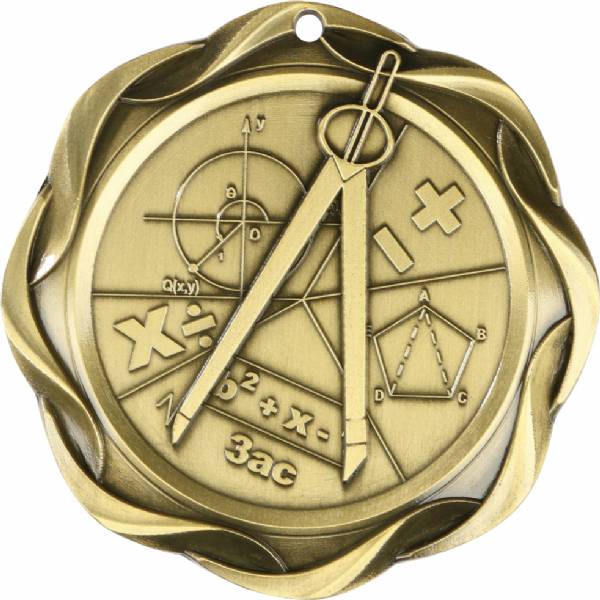3" Math - Fusion Series Award Medal #2