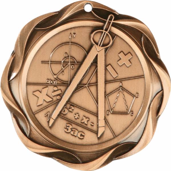 3" Math - Fusion Series Award Medal #4