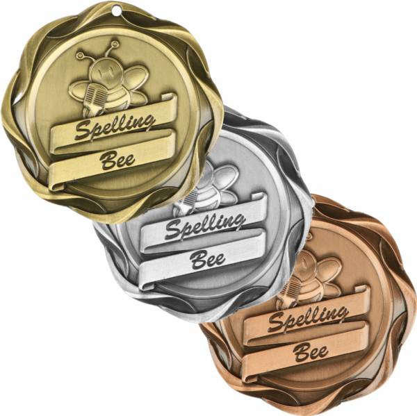 3" Spelling Bee - Fusion Series Award Medal