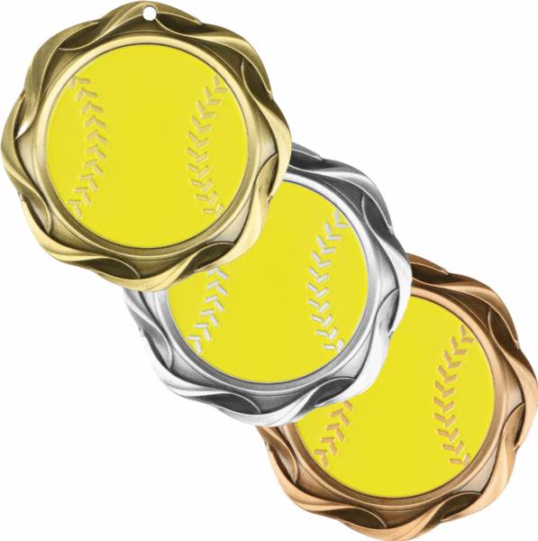 3" Softball - Fusion Series Award Medal