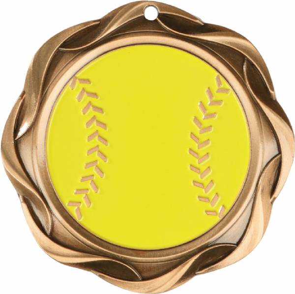 3" Softball - Fusion Series Award Medal #4