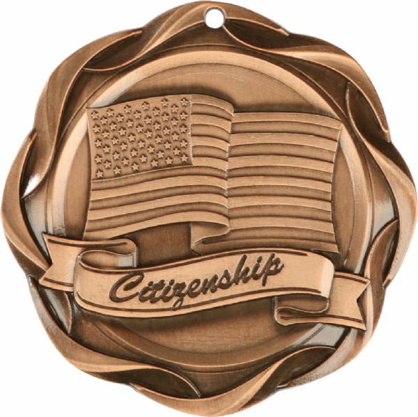 3" Citizenship - Fusion Series Award Medal #4