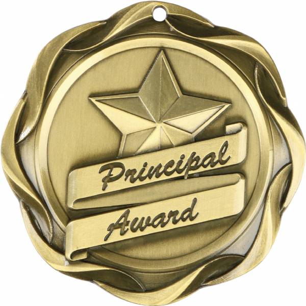 3" Principal Award - Fusion Series Award Medal Gold