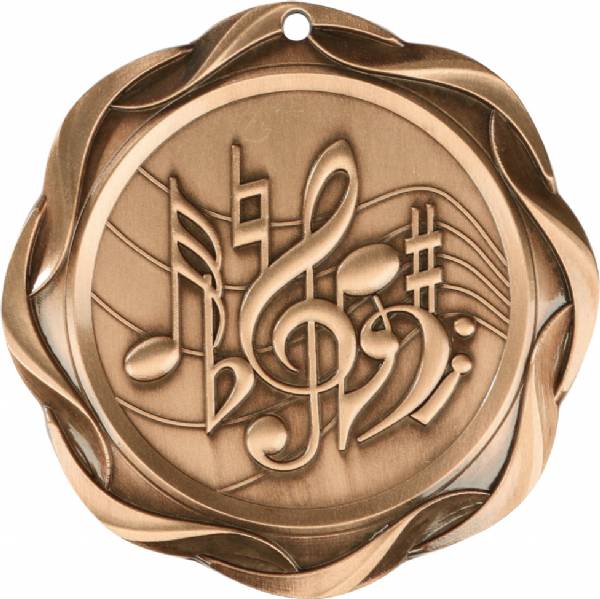 3" Music - Fusion Series Award Medal #4