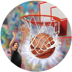 Basketball Male 3D Graphic 2" Insert