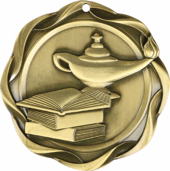 3" Lamp of Knowledge - Fusion Series Award Medal #2