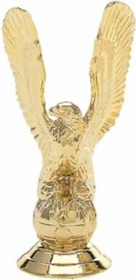 4 3/8" Eagle Gold Trophy Figure