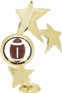 8" Football Spinner Trophy Figure Gold