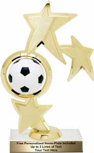 8 3/4" Soccer Spinner Trophy Kit