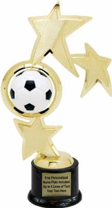 10" Soccer Spinner Trophy Kit with Pedestal Base