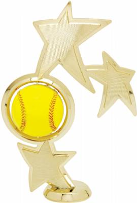 8" Softball Spinner Gold Trophy Figure