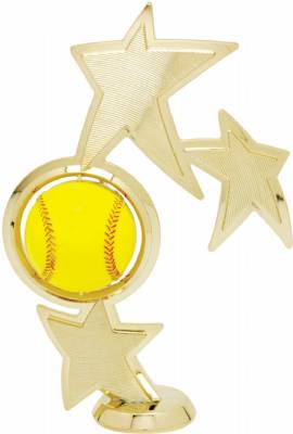 8" Softball Spinner Gold Trophy Figure