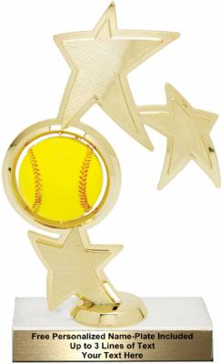 8 3/4" Softball Spinner Trophy Kit