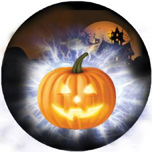 Halloween Pumpkin 3D Graphic 2" Insert