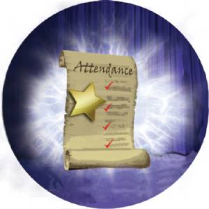 Attendance 3D Graphic 2" Insert