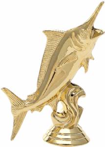 4 1/2" Marlin Trophy Figure Gold
