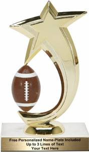 6 3/4" Football Shooting Star Spinning Trophy Kit