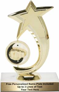 6 3/4" Karate Shooting Star Spinning Trophy Kit