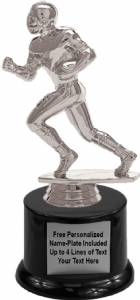 7" Football Runner Male Trophy Kit with Pedestal Base