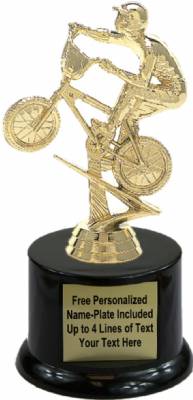 6 3/4" BMX Bike Trophy Kit with Pedestal Base