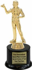 7" Dart Thrower Male Trophy Kit with Pedestal Base