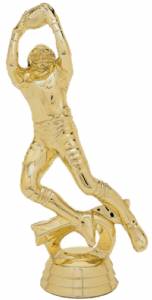 5 1/2" Action Football Male Trophy Figure Gold