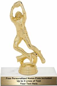 6 1/4" Action Football Male Trophy Kit