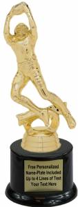 7 1/2" Action Football Male Trophy Kit with Pedestal Base