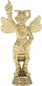 5" Spelling Bee Gold Trophy Figure