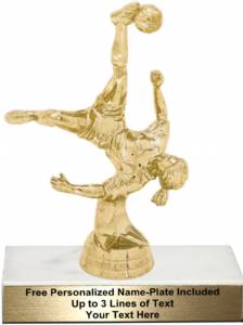 6 1/4" Action Soccer Female Trophy Kit